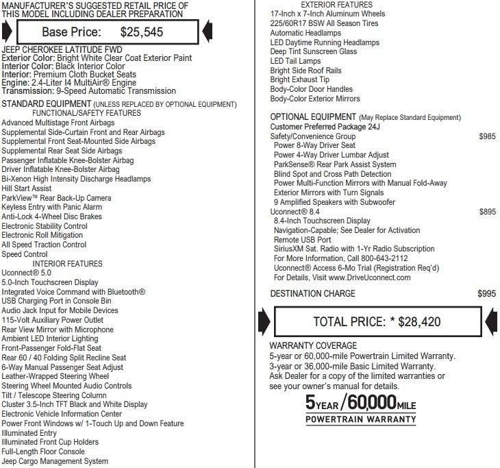 2017 Jeep Cherokee Latitude