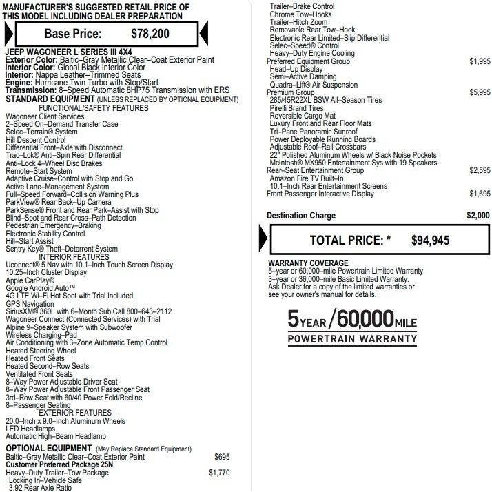 2023 Jeep Wagoneer L Series III