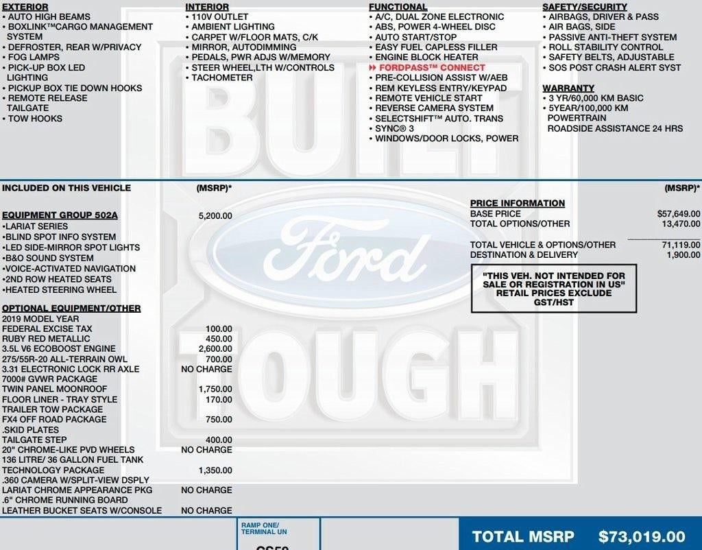 2019 Ford F-150 Lariat