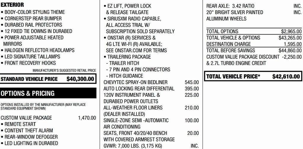 2020 Chevrolet Silverado 1500 Custom