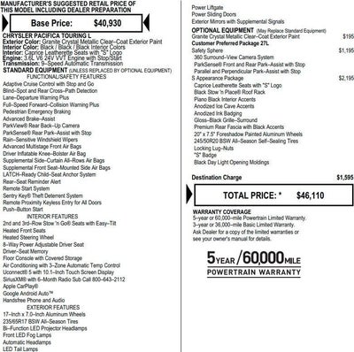 2023 Chrysler Pacifica Touring L