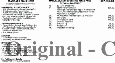 2022 Toyota Tacoma 4WD SR