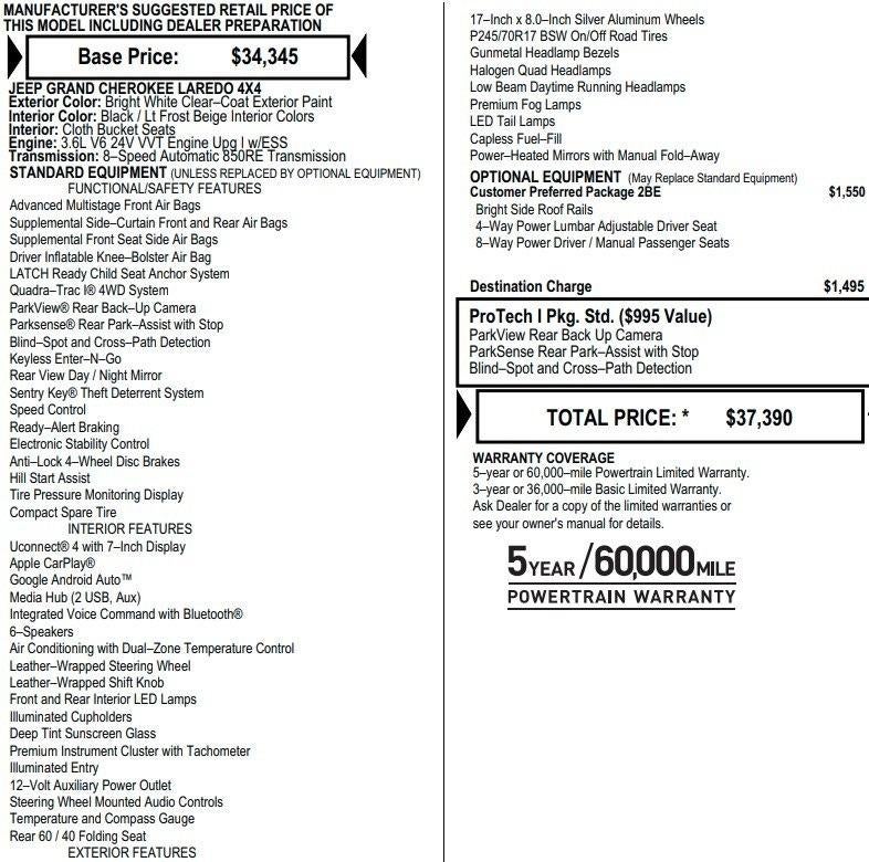 2020 Jeep Grand Cherokee Laredo E 4x4