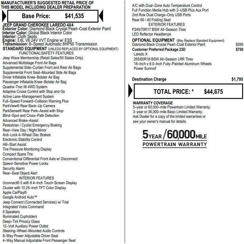 2024 Jeep Grand Cherokee Laredo 4x4