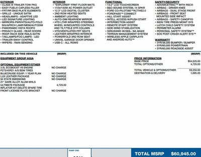2025 Ford Explorer Platinum 4WD