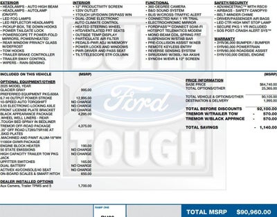 2025 Ford Super Duty F-250 SRW LARIAT 4WD Crew Cab 6.75' Box
