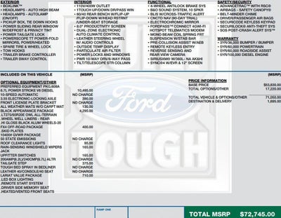 2022 Ford Super Duty F-250 SRW LARIAT 4WD Crew Cab 6.75' Box