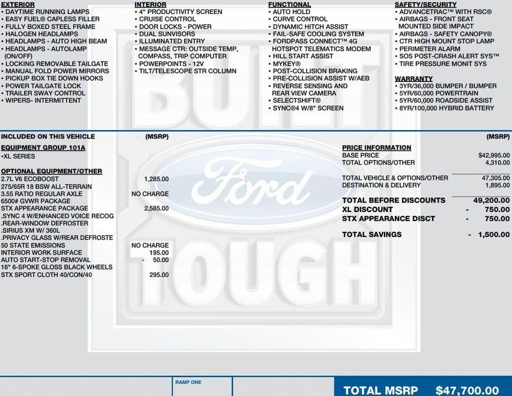 2023 Ford F-150 XL 4WD SuperCab 6.5' Box