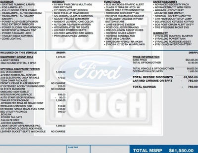 2022 Ford F-150 LARIAT 4WD SuperCrew 5.5' Box