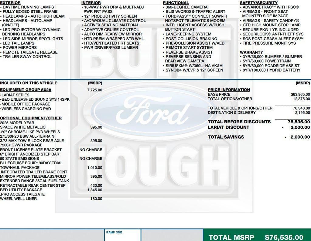 2025 Ford F-150 LARIAT 4WD SuperCrew 5.5' Box