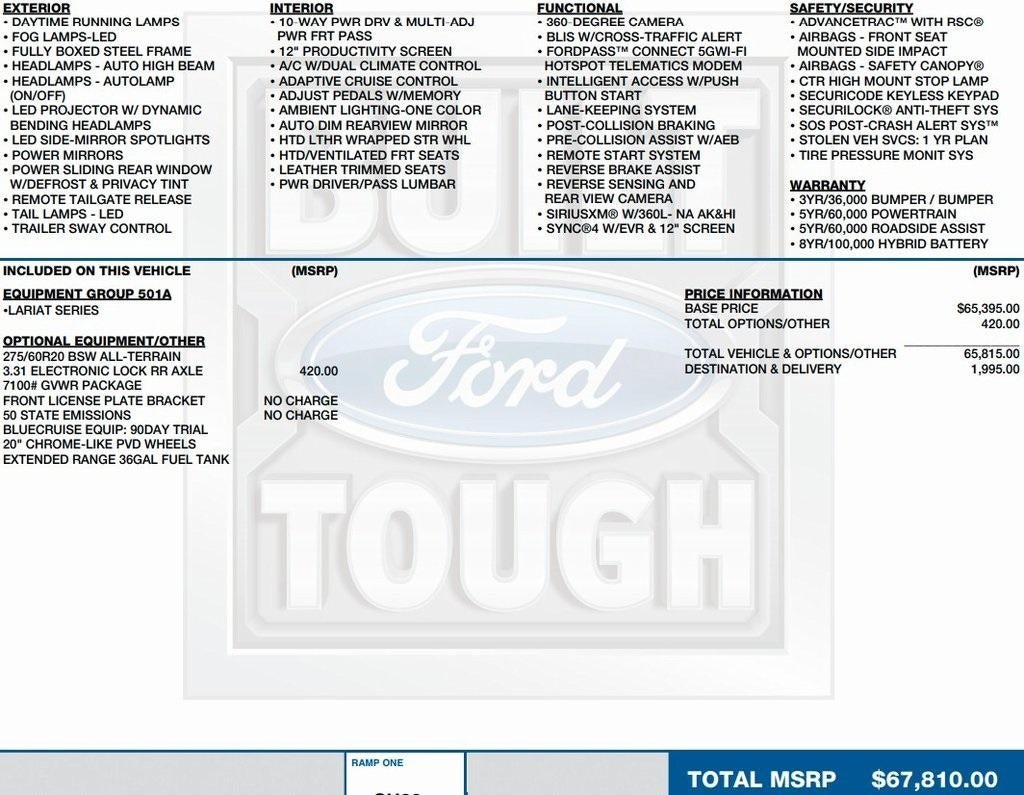 2024 Ford F-150 LARIAT 4WD SuperCrew 5.5' Box