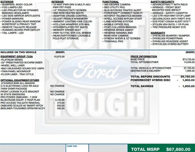 2024 Ford F-150 Platinum 4WD SuperCrew 5.5' Box