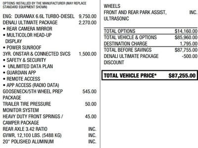 2023 GMC Sierra 3500HD Crew Cab Standard Box 4-Wheel Drive Denali