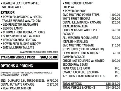 2022 GMC Sierra 3500HD Crew Cab Long Box 4-Wheel Drive Denali