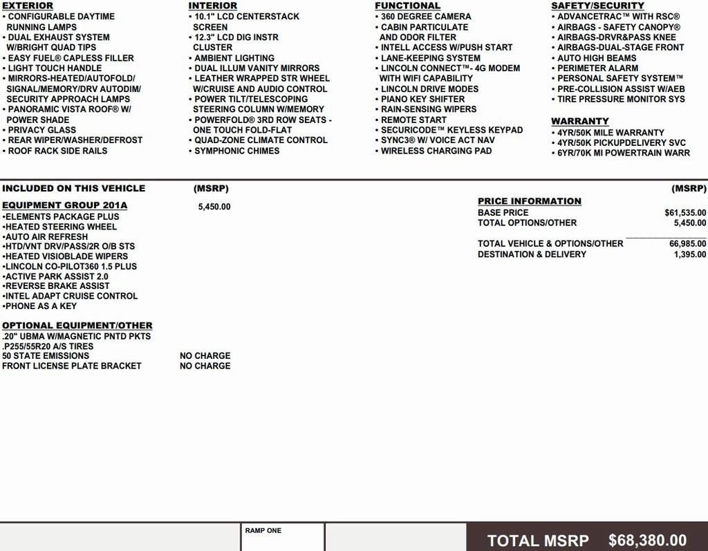 2024 Lincoln Aviator Reserve AWD