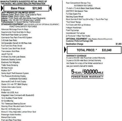 2019 Jeep Wrangler Unlimited Sport 4x4