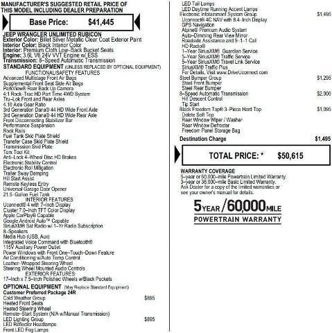 2018 Jeep Wrangler Unlimited Rubicon 4x4