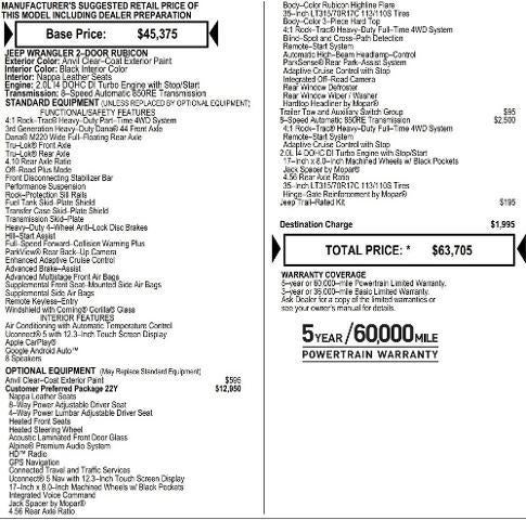 2026 Jeep Wrangler WRANGLER 2-DOOR RUBICON X