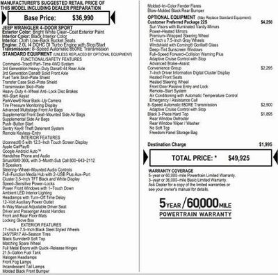 2026 Jeep Wrangler WRANGLER 4-DOOR SPORT S