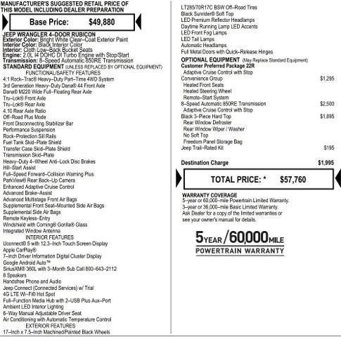 2026 Jeep Wrangler WRANGLER 4-DOOR RUBICON