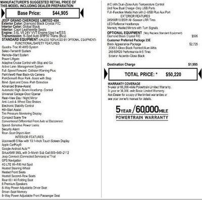 2025 Jeep Grand Cherokee GRAND CHEROKEE LIMITED 4X4