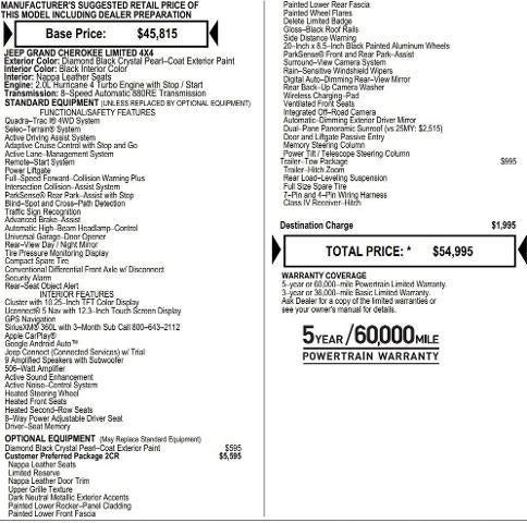 2026 Jeep Grand Cherokee GRAND CHEROKEE LIMITED RESERVE 4X4