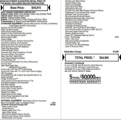 2026 Jeep Grand Cherokee GRAND CHEROKEE LIMITED RESERVE 4X4