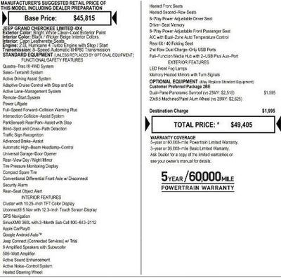 2026 Jeep Grand Cherokee GRAND CHEROKEE LIMITED 4X4