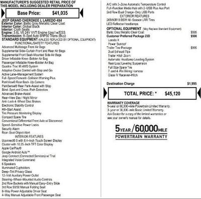 2025 Jeep Grand Cherokee GRAND CHEROKEE L LAREDO X 4X4