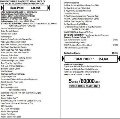 2025 Jeep Grand Cherokee GRAND CHEROKEE L LIMITED 4X4