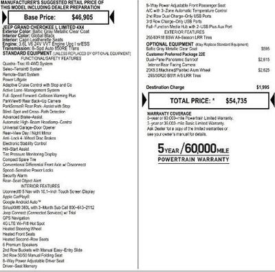 2025 Jeep Grand Cherokee GRAND CHEROKEE L LIMITED 4X4