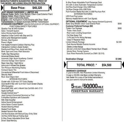 2026 Jeep Grand Cherokee GRAND CHEROKEE L LIMITED 4X4