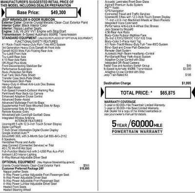 2026 Jeep Wrangler WRANGLER 4-DOOR RUBICON X