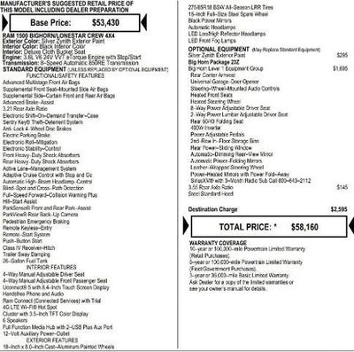 2026 RAM Ram 1500 RAM 1500 BIG HORN CREW CAB 4X4 5'7' BOX