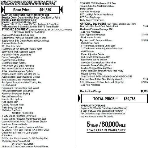 2025 RAM 1500 Big Horn Crew Cab 4x4 5'7' Box