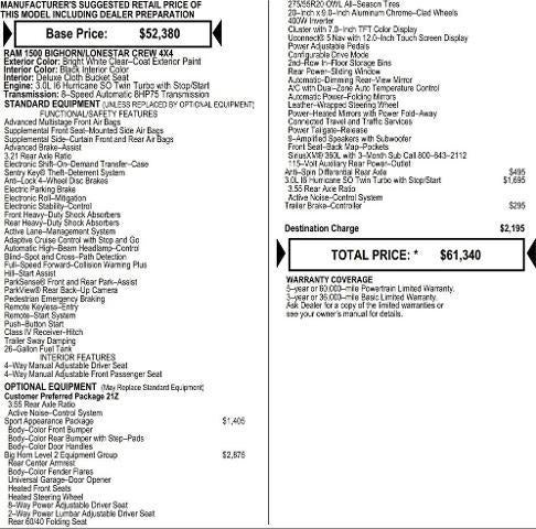 2026 RAM Ram 1500 RAM 1500 BIG HORN CREW CAB 4X4 5'7' BOX