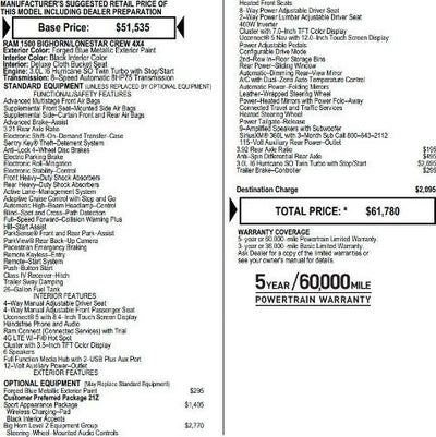 2025 RAM 1500 Big Horn 4x4 Crew Cab 5'7' Box