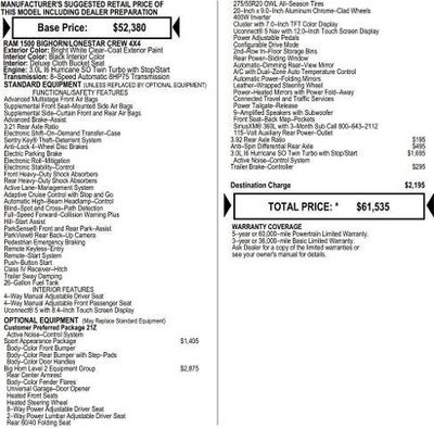 2026 RAM Ram 1500 RAM 1500 BIG HORN CREW CAB 4X4 5'7' BOX