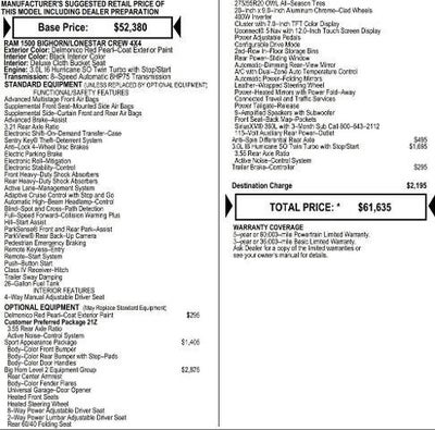 2026 RAM Ram 1500 RAM 1500 BIG HORN CREW CAB 4X4 5'7' BOX