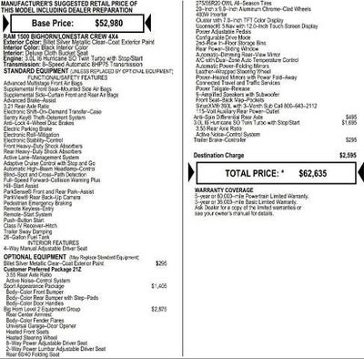 2026 RAM Ram 1500 RAM 1500 BIG HORN CREW CAB 4X4 5'7' BOX
