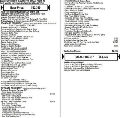 2026 RAM Ram 1500 RAM 1500 BIG HORN CREW CAB 4X4 5'7' BOX