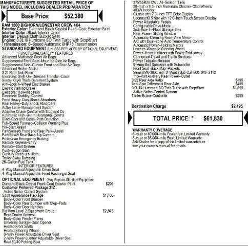 2026 RAM Ram 1500 RAM 1500 BIG HORN CREW CAB 4X4 5'7' BOX