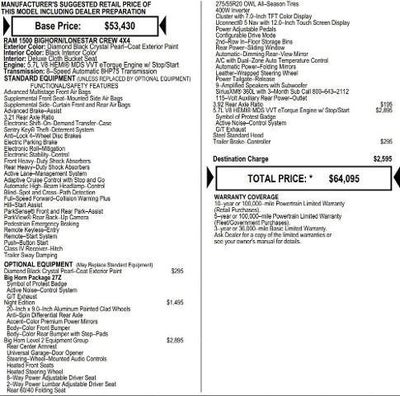 2026 RAM Ram 1500 RAM 1500 BIG HORN CREW CAB 4X4 5'7' BOX