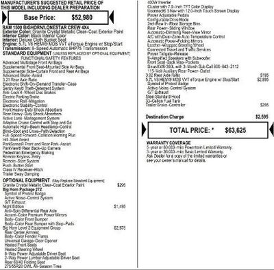 2026 RAM Ram 1500 RAM 1500 BIG HORN CREW CAB 4X4 5'7' BOX