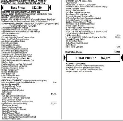 2026 RAM Ram 1500 RAM 1500 BIG HORN CREW CAB 4X4 5'7' BOX