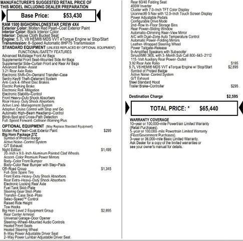 2026 RAM Ram 1500 RAM 1500 BIG HORN CREW CAB 4X4 5'7' BOX