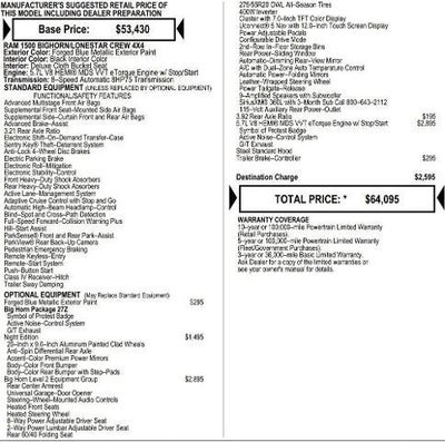 2026 RAM Ram 1500 RAM 1500 BIG HORN CREW CAB 4X4 5'7' BOX