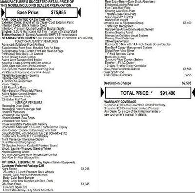 2026 RAM Ram 1500 RAM 1500 LIMITED CREW CAB 4X4 5'7' BOX