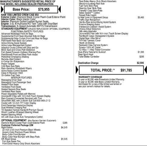 2026 RAM Ram 1500 RAM 1500 LIMITED CREW CAB 4X4 5'7' BOX