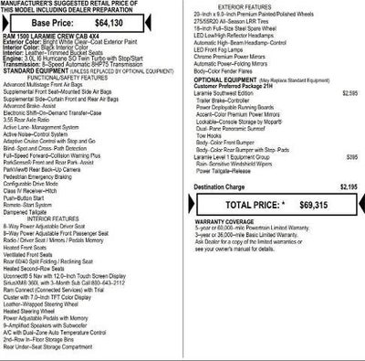 2026 RAM Ram 1500 RAM 1500 LARAMIE CREW CAB 4X4 5'7' BOX